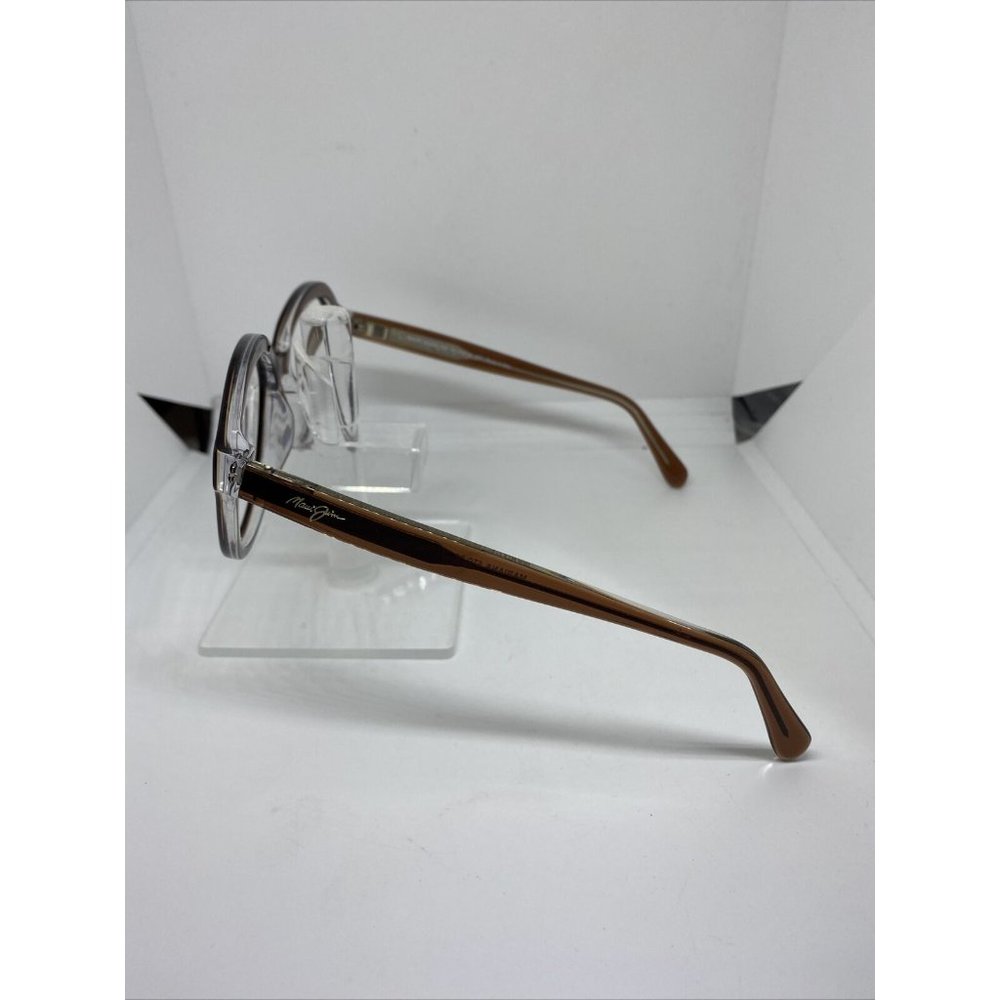 Maui Jim Mariana MJ 828-25E Sunglasses Frames Round Brown/Clear 55/18/140 NWOT - Picture 5 of 7